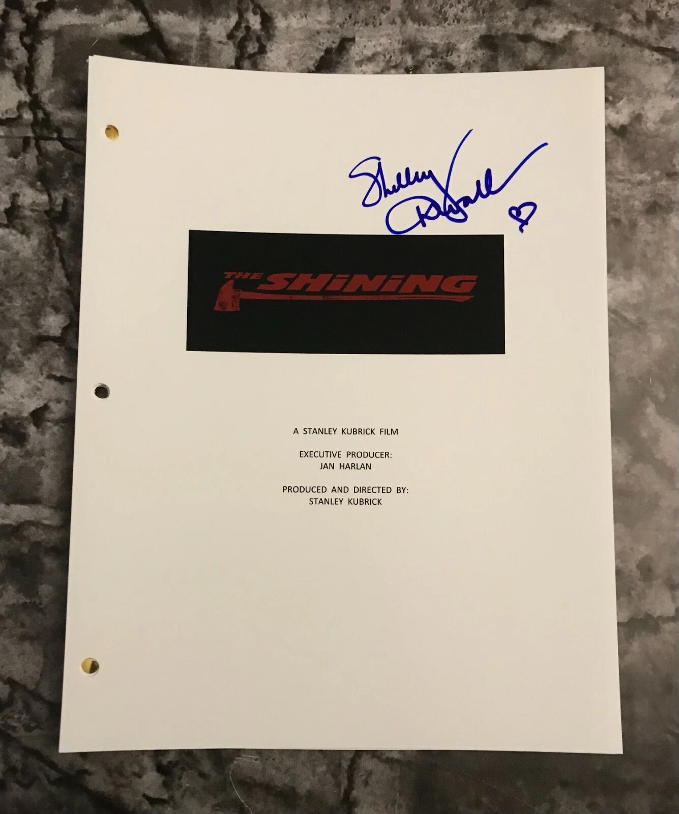 GFA The Shining '80 Movie * SHELLEY DUVALL * Signed Movie Script PROOF S1 COA
