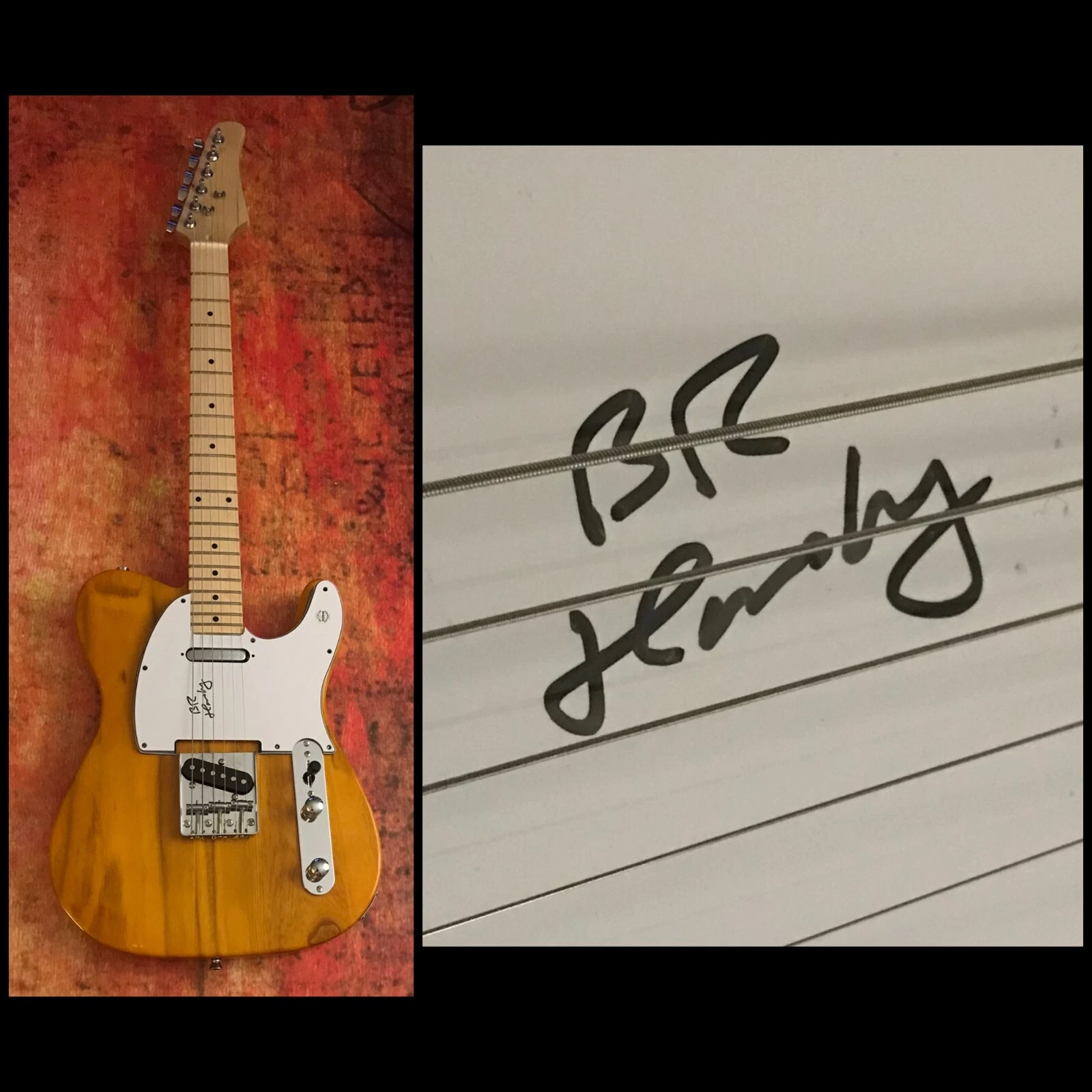 GFA Look Out Any Window * BRUCE HORNSBY * Signed Electric Guitar COA
