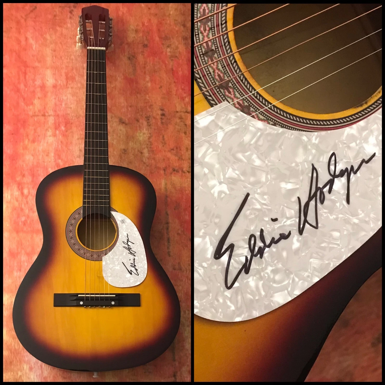 GFA I'm Gonna Knock on Your Door * EDDIE HODGES * Signed Acoustic Guitar E3 COA
