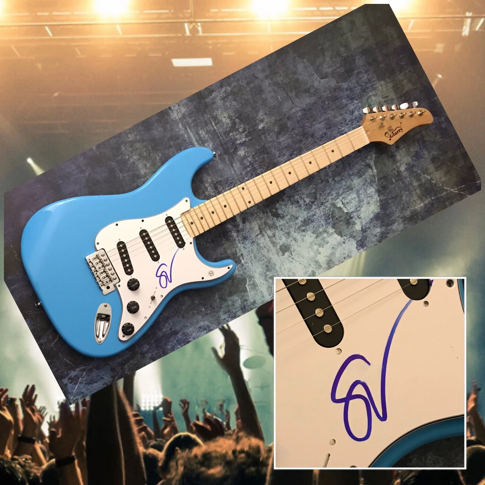 GFA G3 & David Lee Roth Guitarist * STEVE VAI * Signed Electric Guitar SV6 COA
