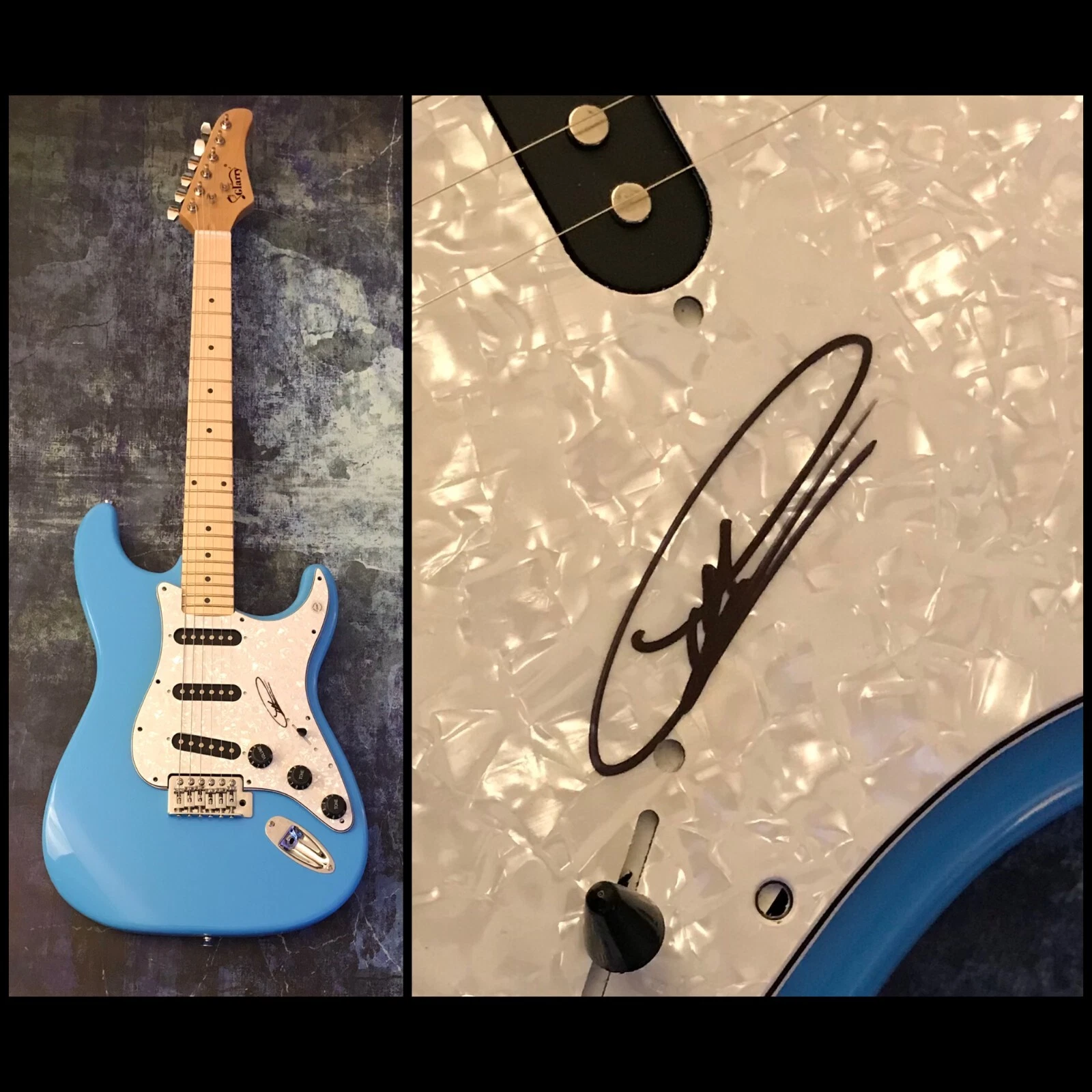 GFA Aaron Bruno Sail Rock Star * AWOLNATION * Signed Electric Guitar COA
