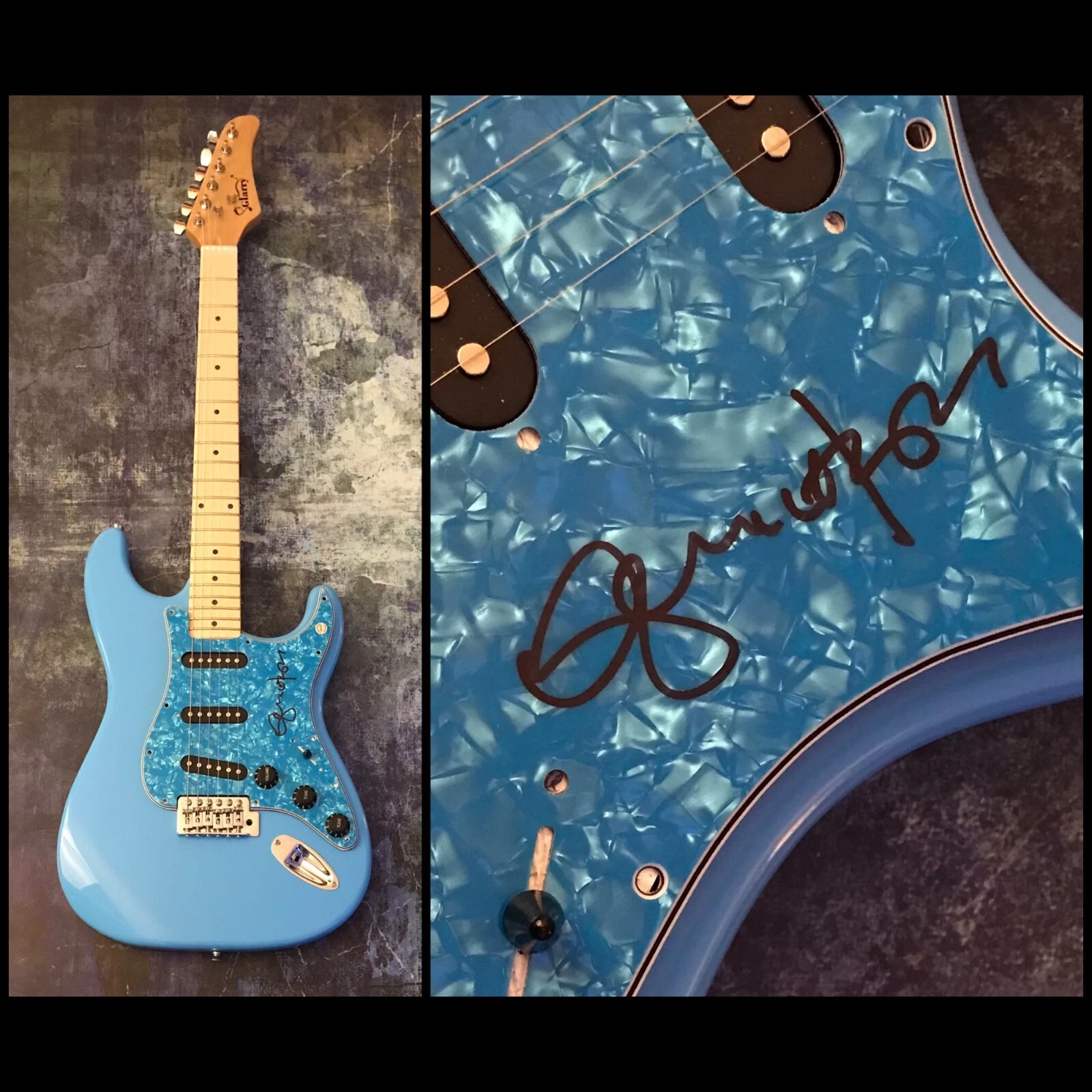 GFA Deep Purple * GLENN HUGHES * Signed Electric Guitar PROOF G6 COA
