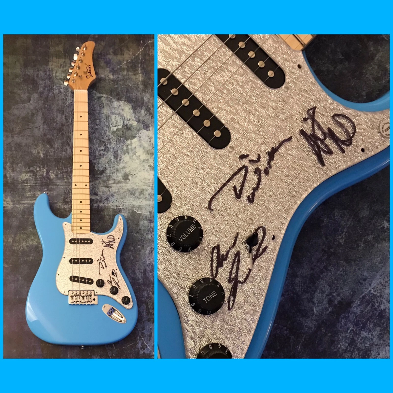 GFA Unbkreakable Band * KINGDOM COLLAPSE * Signed Electric Guitar PROOF K5 COA
