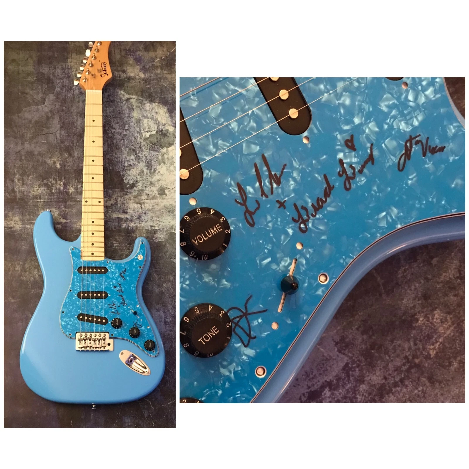 GFA Lili Trifilio x3 Band * BEACH BUNNY * Signed Electric Guitar PROOF B7 COA
