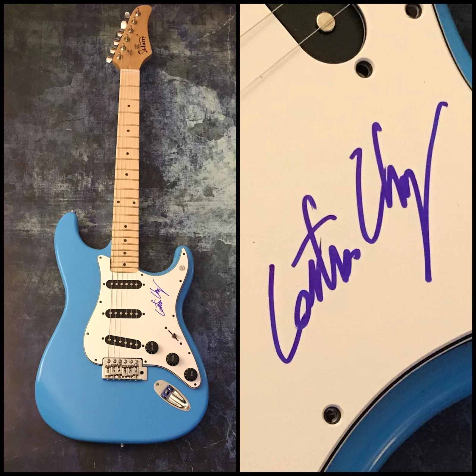 GFA Cold War Guitarist Singer * CAUTIOUS CLAY * Signed Red Electric Guitar COA
