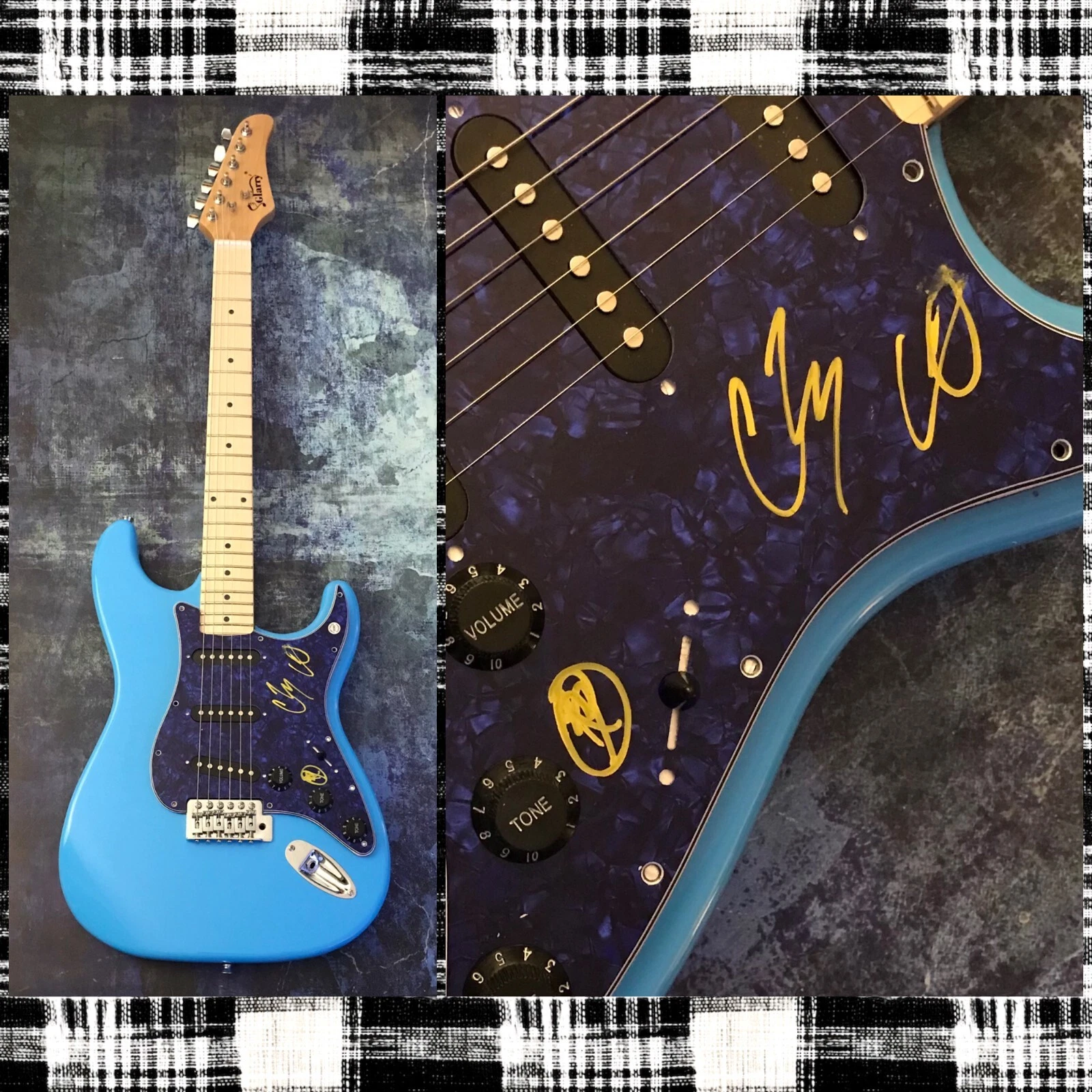 GFA Happy Pills x3 Band * WEATHERS * Signed Electric Guitar PROOF W5 COA
