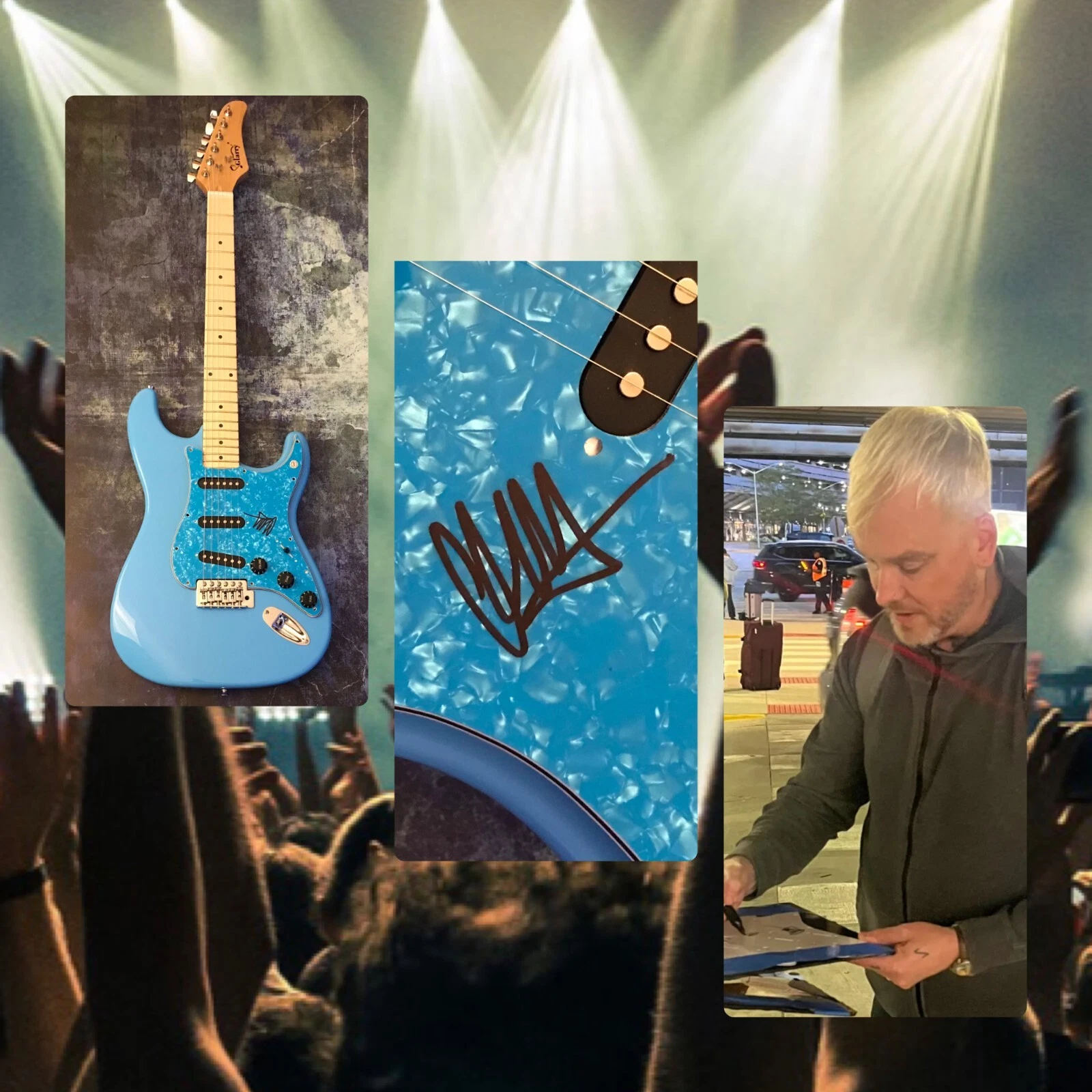 GFA Blink-182 & Alkaline Trio * MATT SKIBA * Signed Electric Guitar PROOF COA
