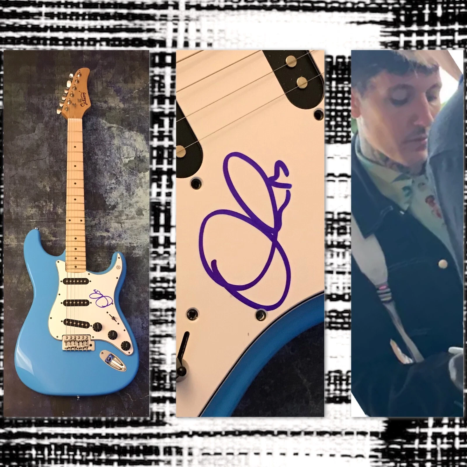 GFA Bring Me The Horizon Band * OLI SYKES * Signed Electric Guitar PROOF COA
