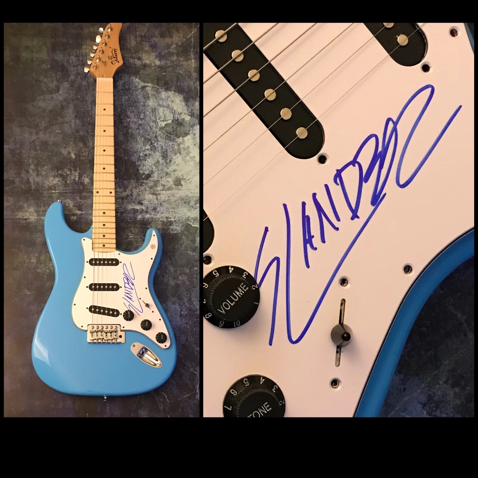 GFA DJs Derek Anderson & Scott Land * SLANDER * Signed Electric Guitar S4 COA
