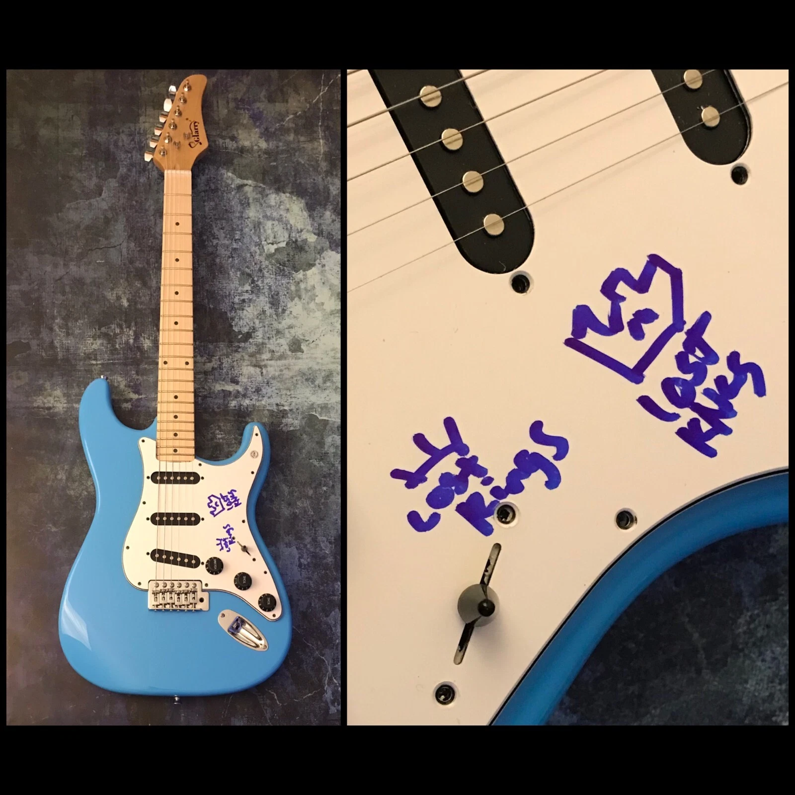 GFA Robert Abisi & Nick Shanholtz * LOST KINGS * Signed Electric Guitar L5 COA
