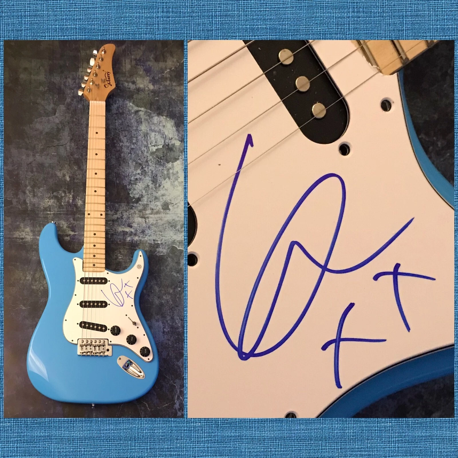 GFA Blood Water & Darkside * GRANDSON * Signed Electric Guitar PROOF G5 COA
