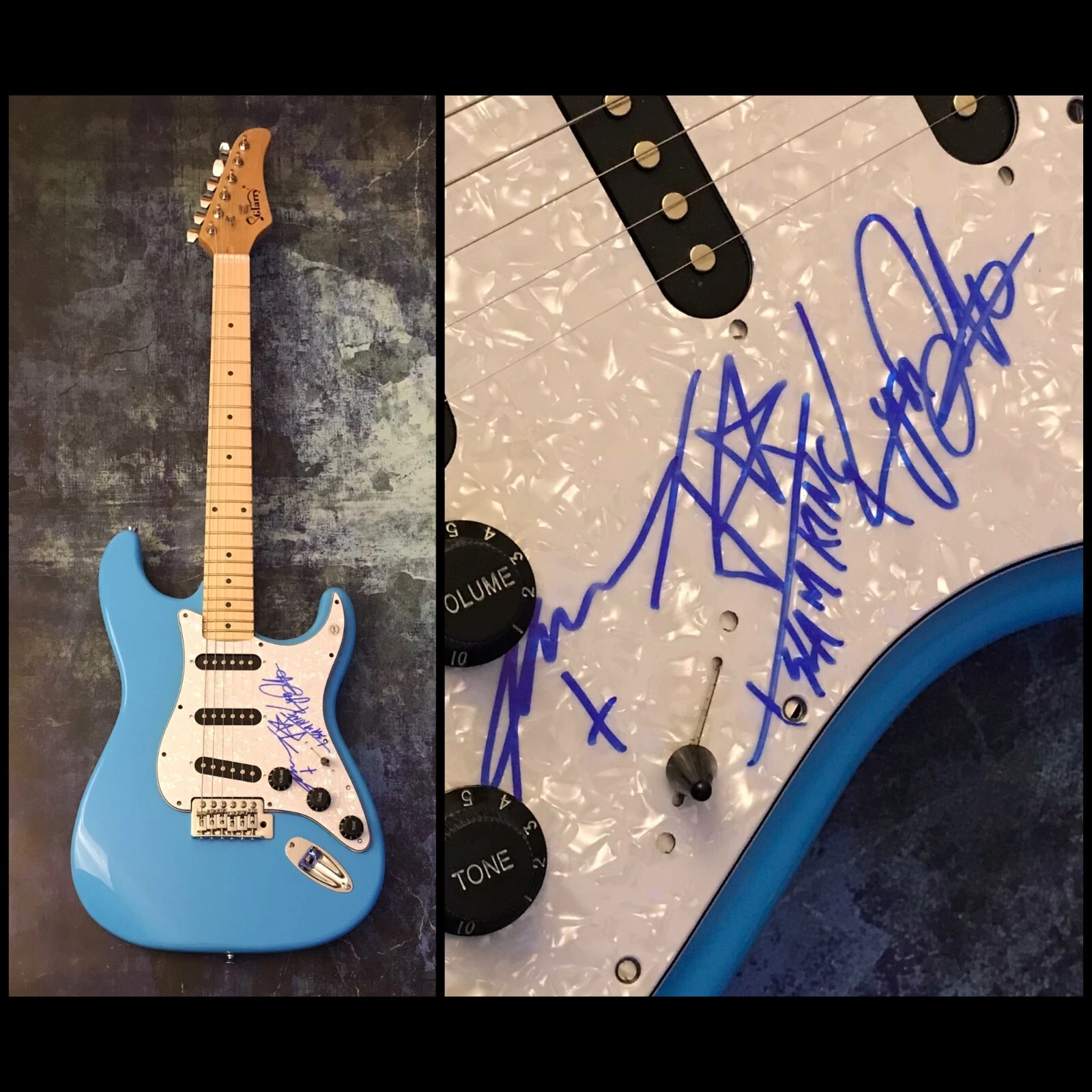 GFA Jason Evans x3 Band * INGESTED * Signed Electric Guitar PROOF COA
