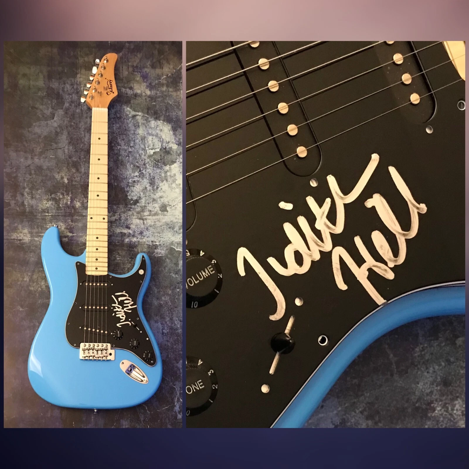 GFA Upside Back in Time * JUDITH HILL * Signed Electric Guitar J5 COA
