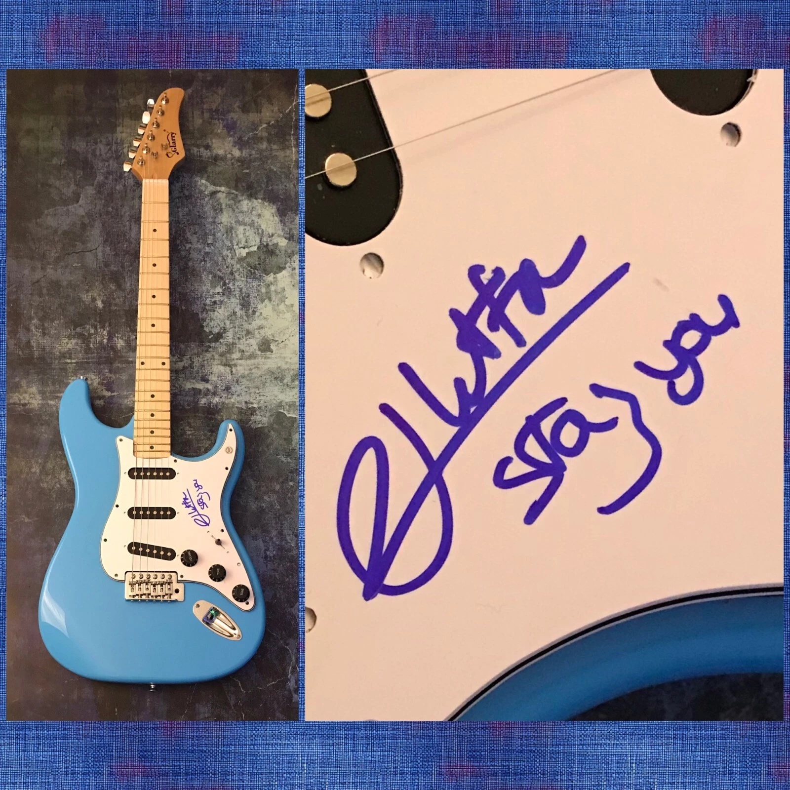 GFA Toy & Bassa Sababa Star * NETTA BARZILAI * Signed Electric Guitar N4 COA
