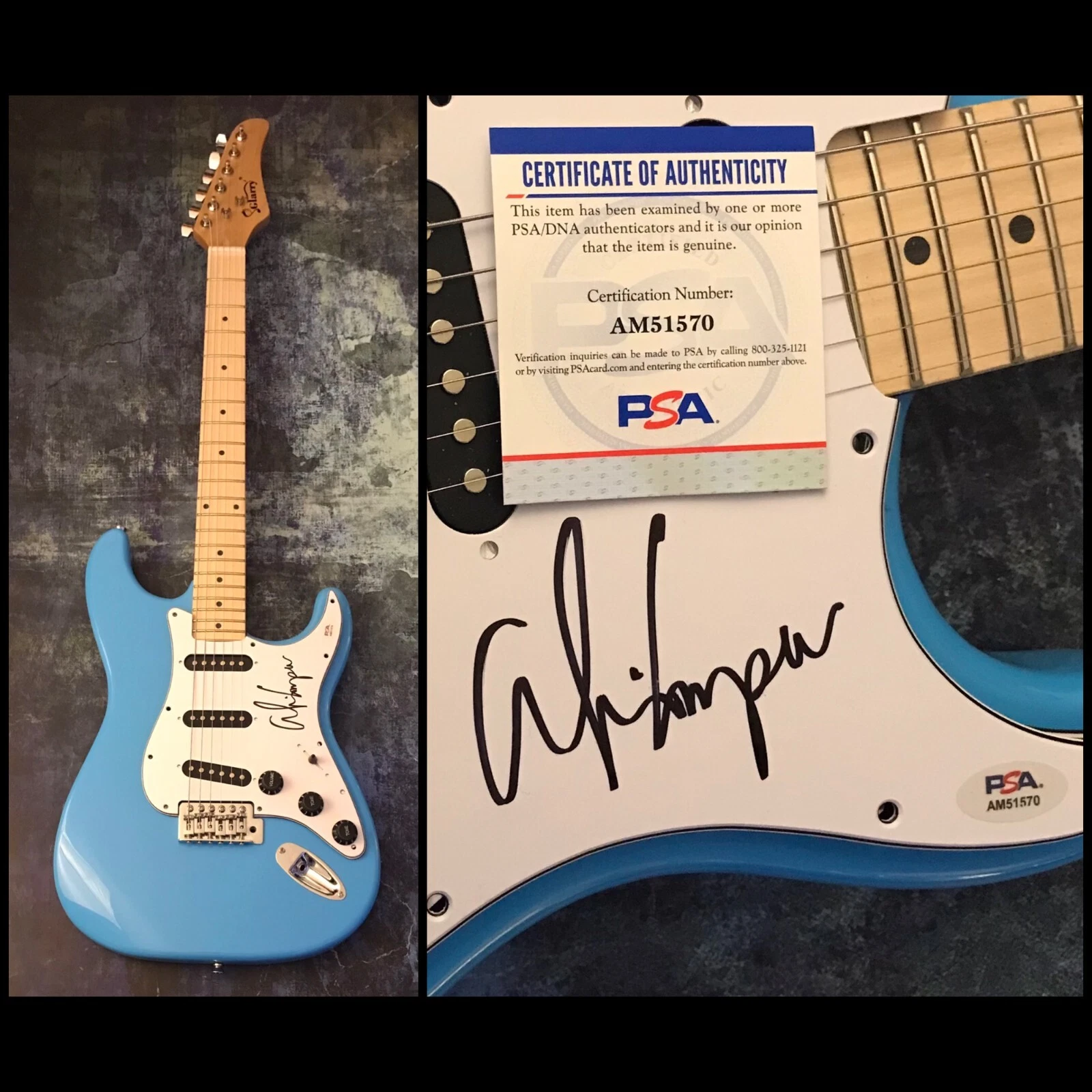 PSA Welcome to My Nightmare * ALICE COOPER * Signed Electric Guitar PROOF COA
