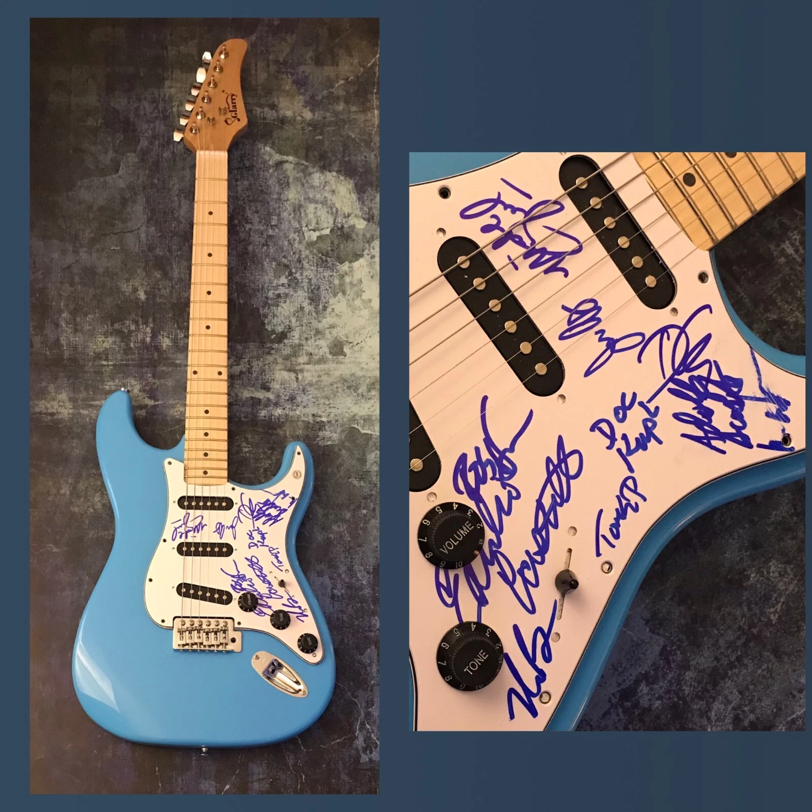 GFA Funk Full x10 Band * TOWER OF POWER * Signed Electric Guitar PROOF COA
