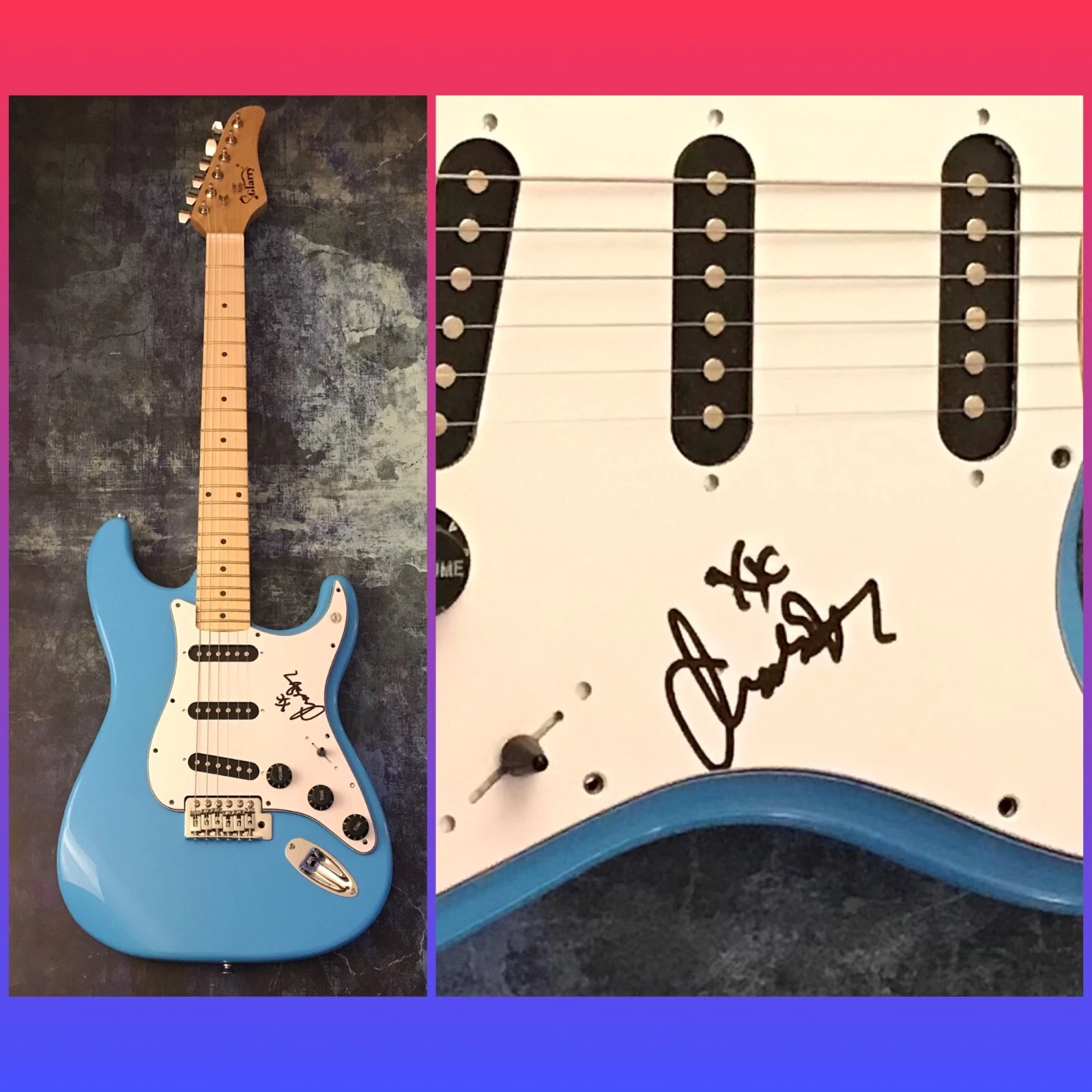 GFA Love and Other Lies Star * CHARLOTTE SANDS * Signed Electric Guitar C5 COA
