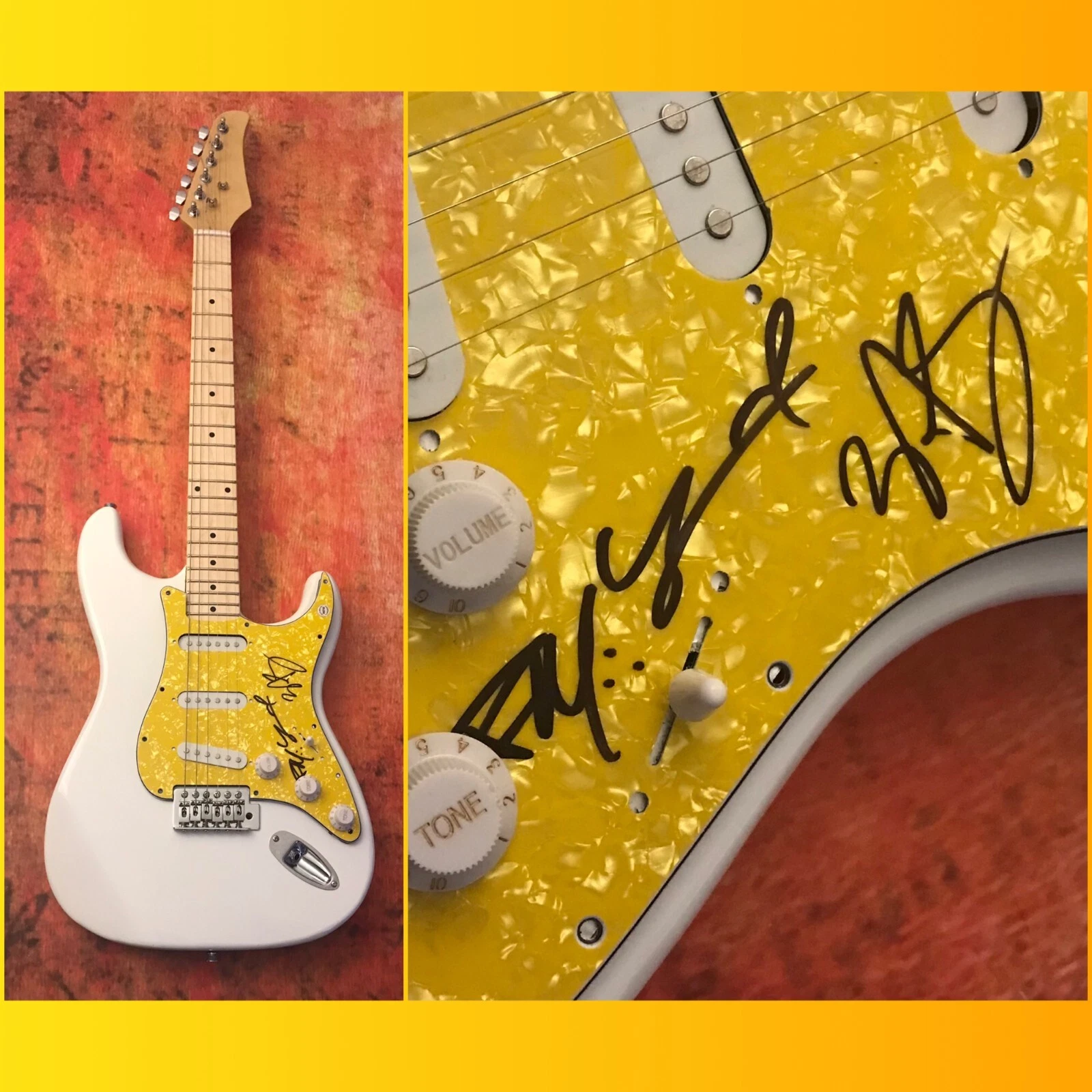 GFA Everywhere I Go x3 Band * HOLLYWOOD UNDEAD * Signed Electric Guitar H5 COA
