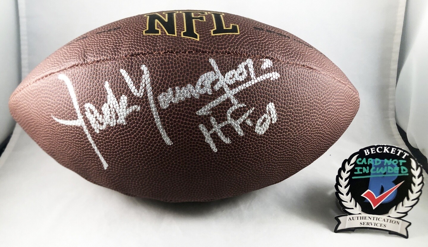 Jack Youngblood Signed Full Size NFL Composite Football Los Angeles Rams Beck...
