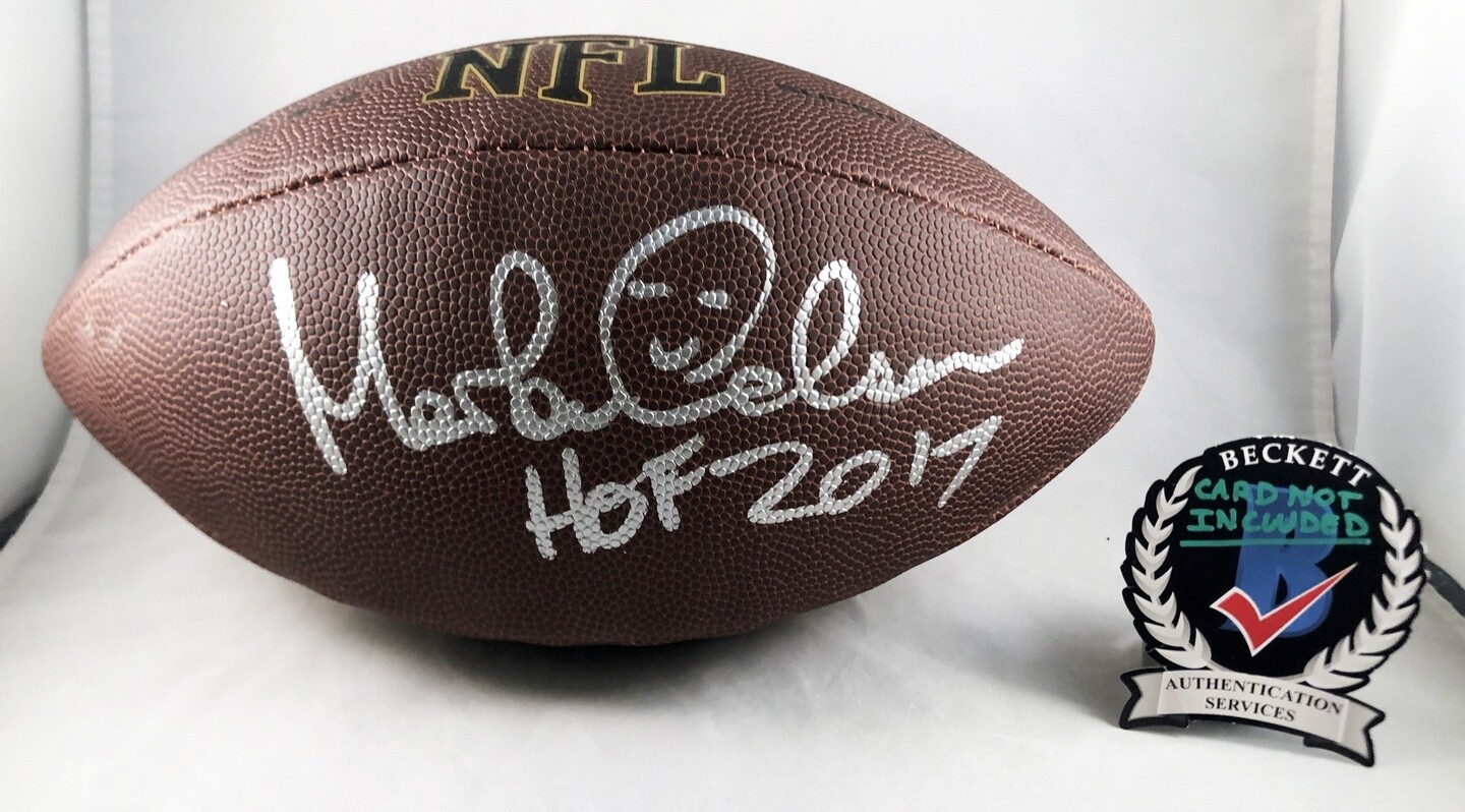 Morten Andersen Signed Full Size NFL Composite Football New Orleans Saints Be...
