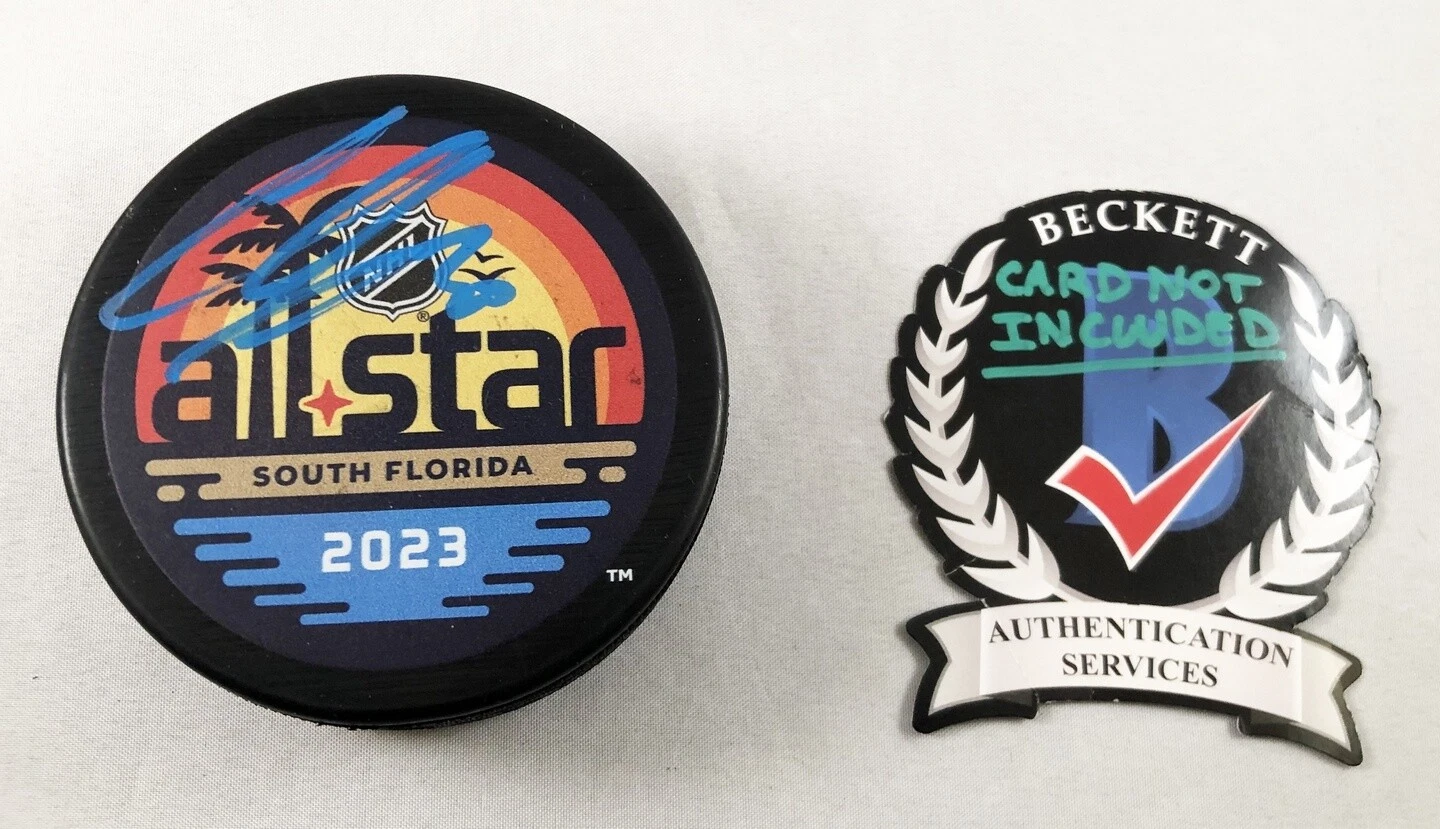 Ilya Sorokin Signed 2023 All Star Hockey Puck New York Islanders Beckett BAS COA
