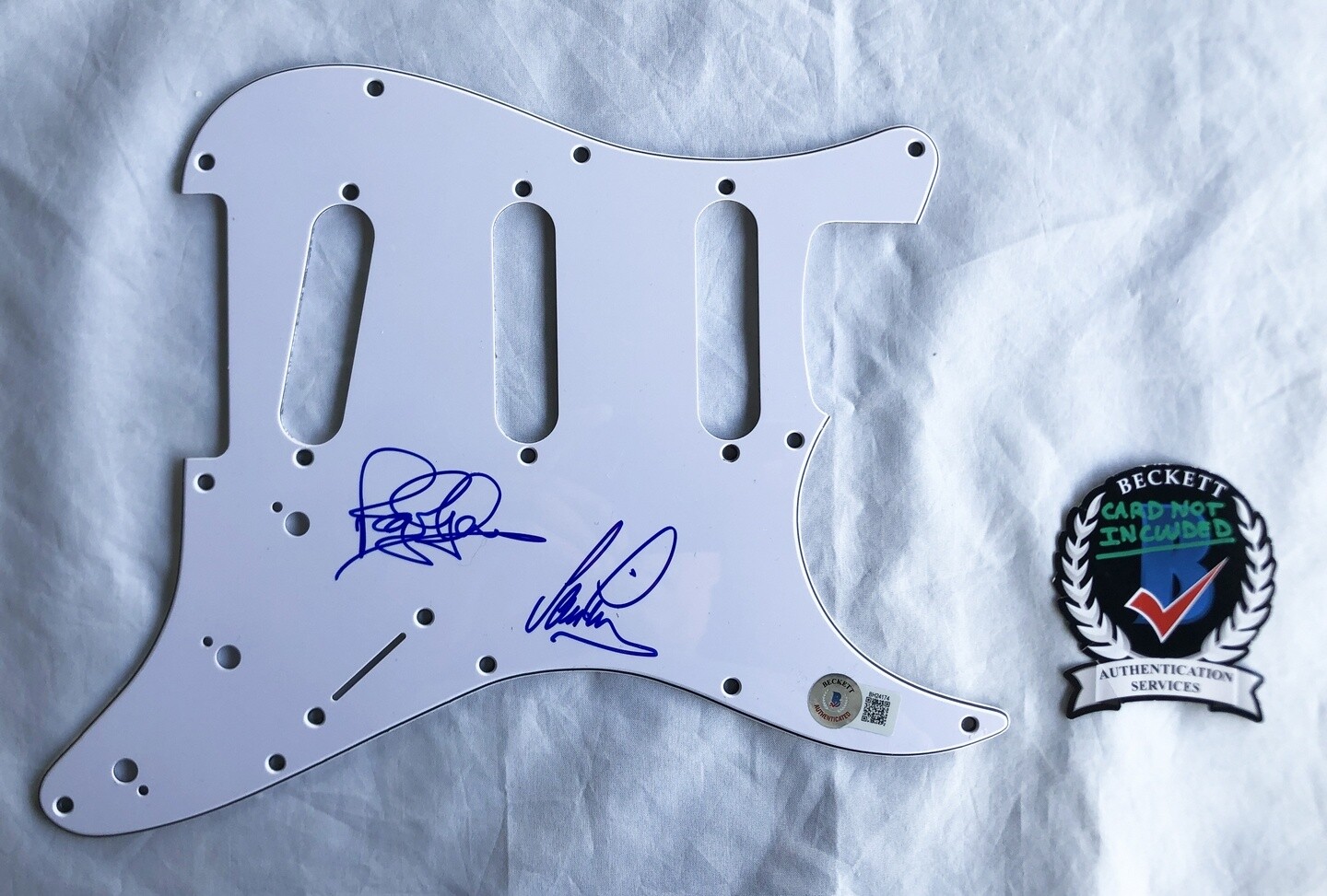 Roger Glover and Ian Paice Signed Electric Pickguard Deep Purple Beckett BAS ...
