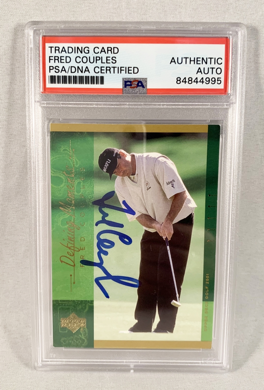 Fred Couples Signed Trading Card PSA/DNA 1 COA

