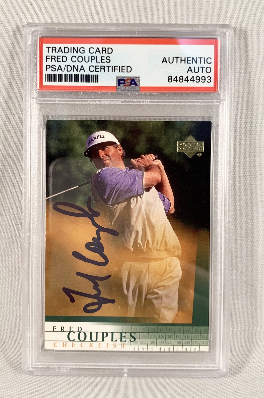 Fred Couples Signed Trading Card PSA/DNA COA
