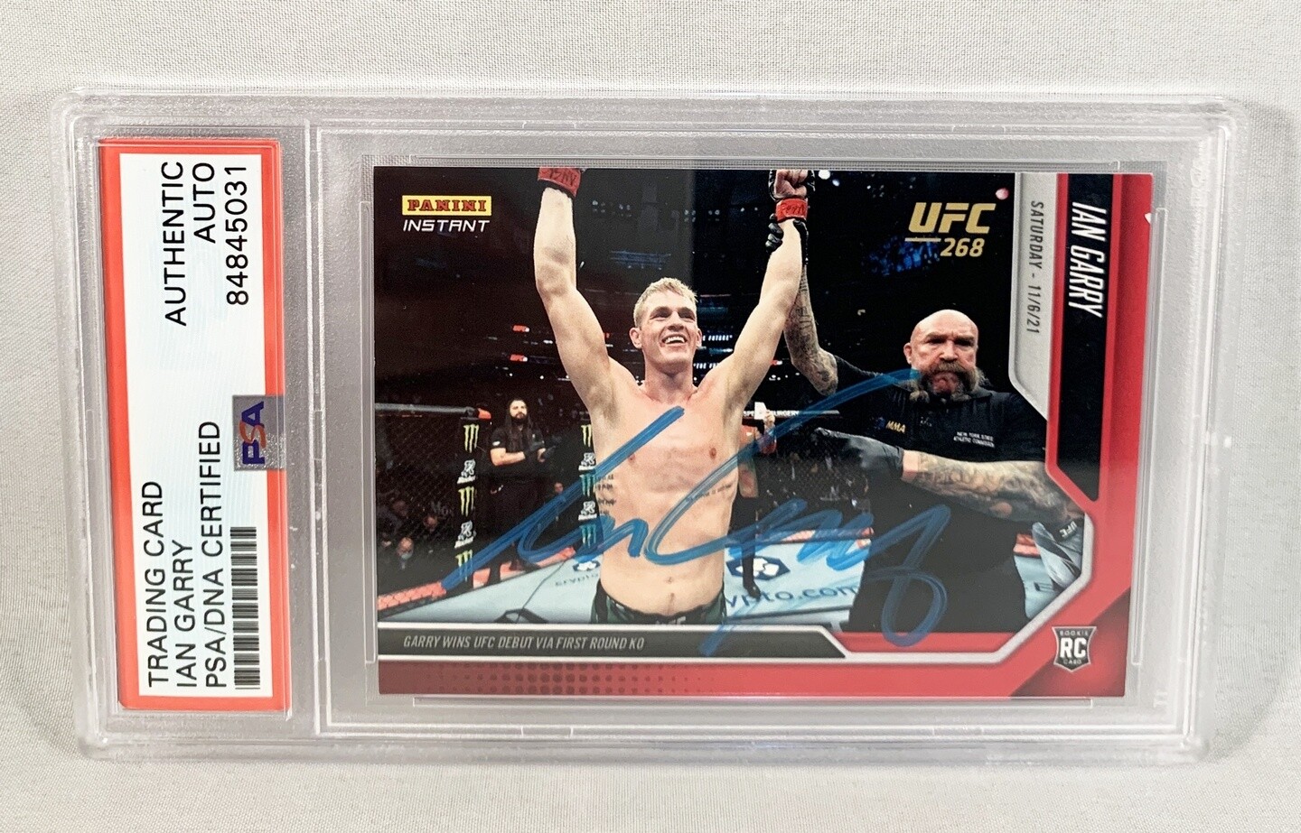 Ian Garry Signed Rookie Card 2021 Panini Instant #49 1 of 1802 PSA/DNA 1 COA
