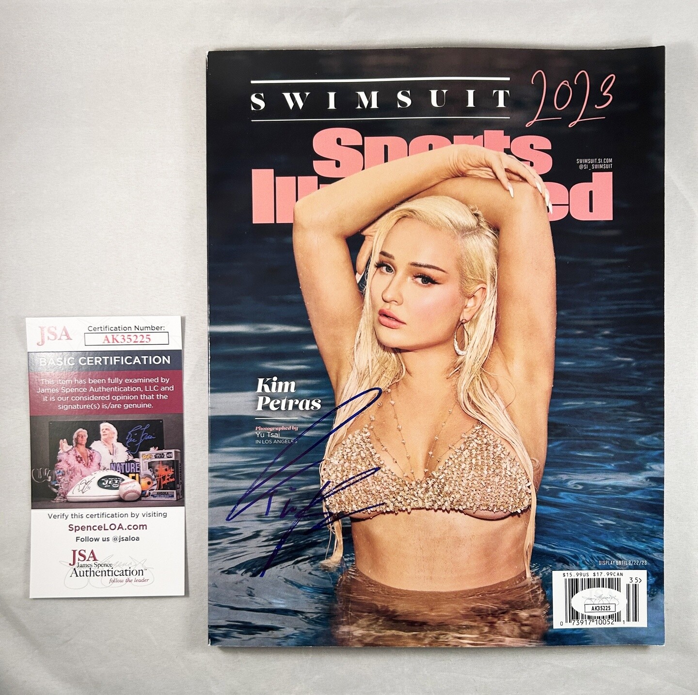 Kim Petras Signed 2023 Sports Illustrated Swimsuit Magazine SI JSA 1 COA
