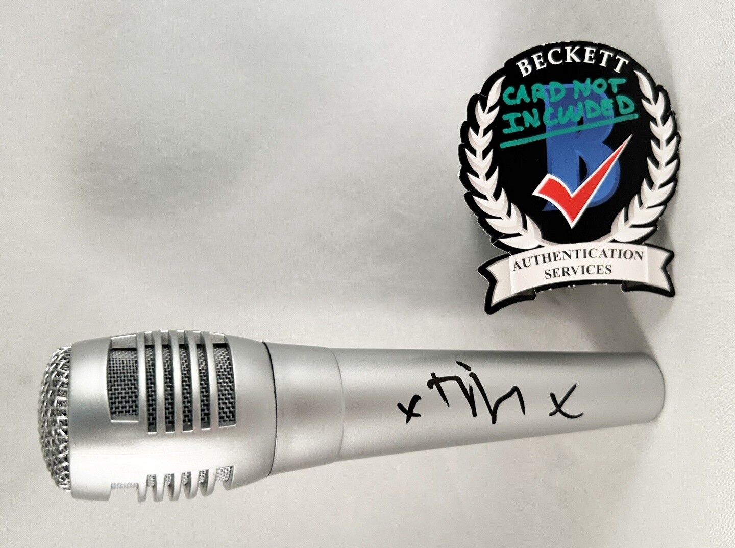 Tim McIlrath Signed Microphone Rise Against Beckett BAS COA
