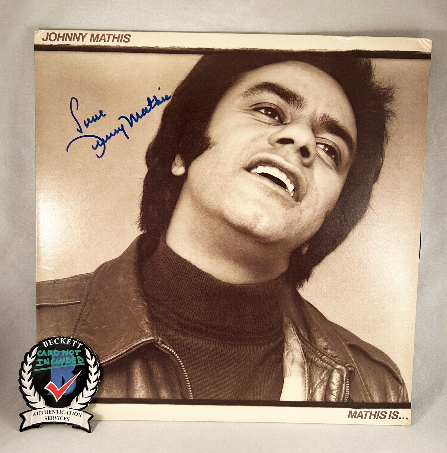 Johnny Mathis Signed Vinyl LP Album Beckett BAS 1 COA

