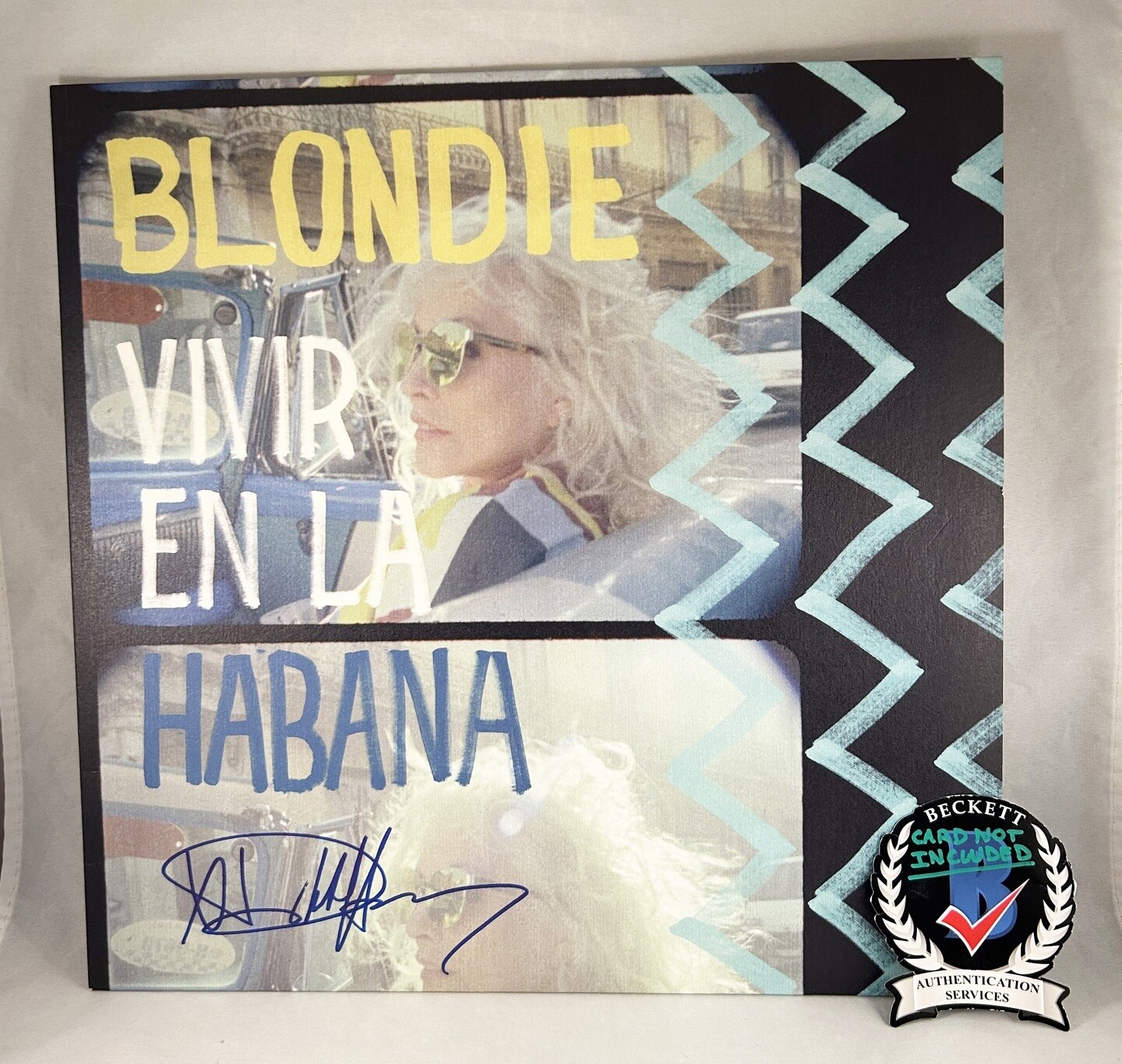 Debbie Harry Signed Vinyl LP Album Blondie Beckett BAS 1 COA
