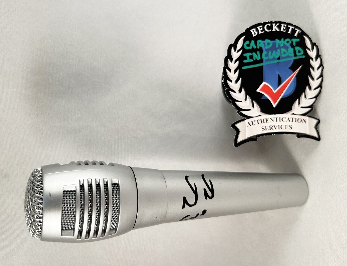 Mark McGrath. Signed Microphone Sugar Ray Beckett BAS COA
