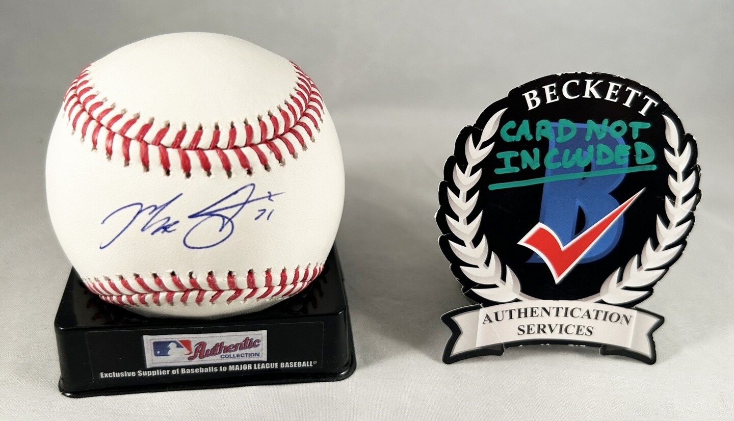 New York Mets Max Scherzer Signed Authentic MLB Baseball Beckett BAS COA
