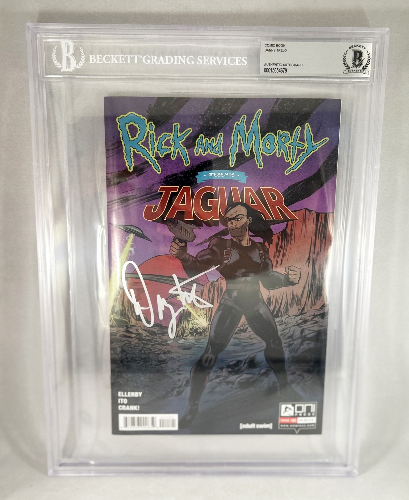 Danny Trejo Signed Comic Book Rick & Morty Jaguar Beckett BAS COA
