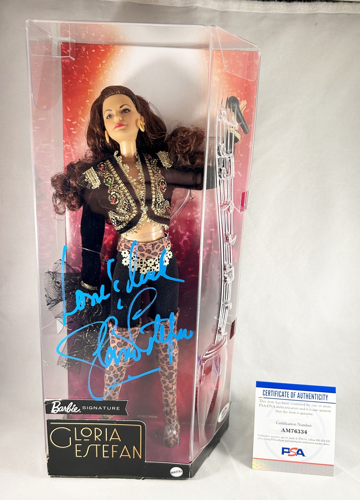 Gloria Estefan Signed Barbie Doll PSA/DNA COA
