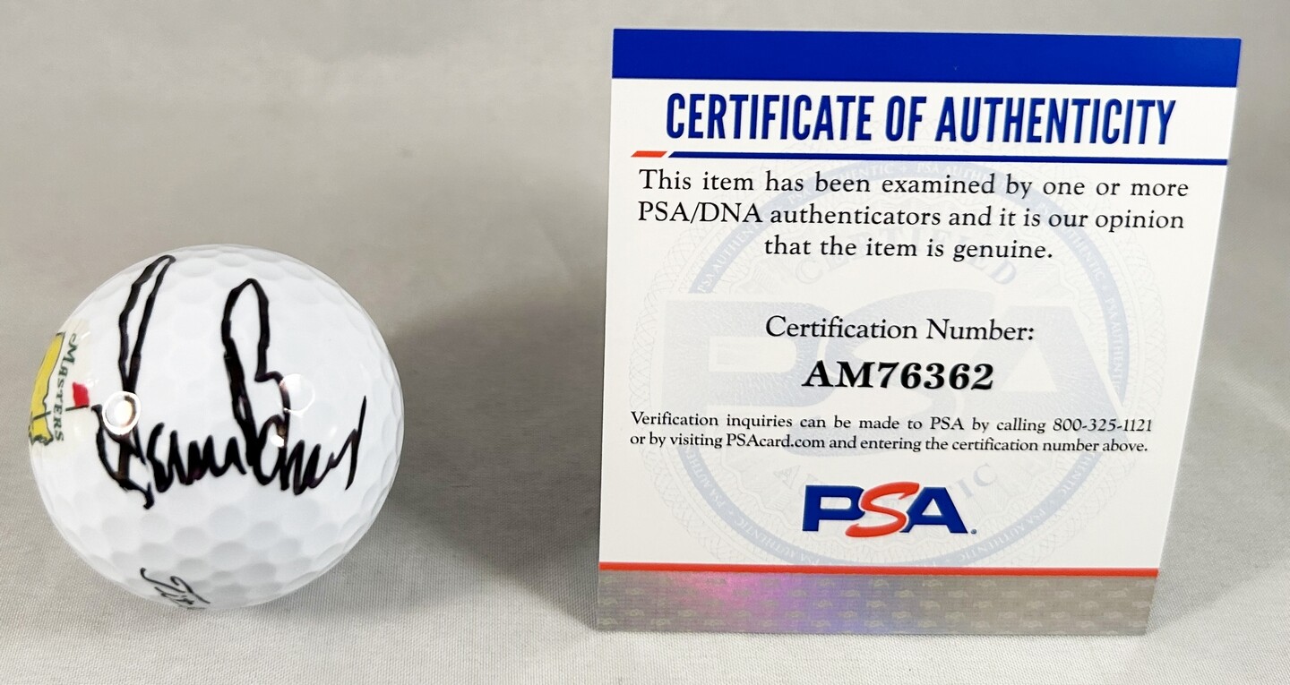 Sam Burns Signed Masters Golf Ball PSA/DNA COA

