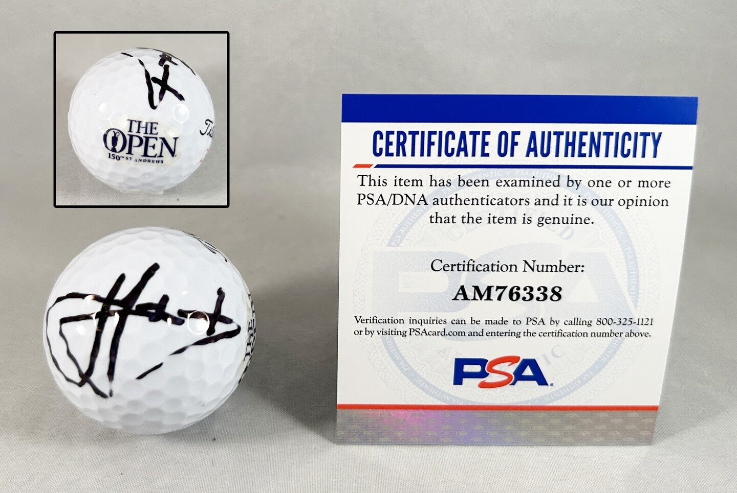 Cameron Smith Signed Golf Ball 2022 The Open Championship 150 PSA/DNA 4 COA
