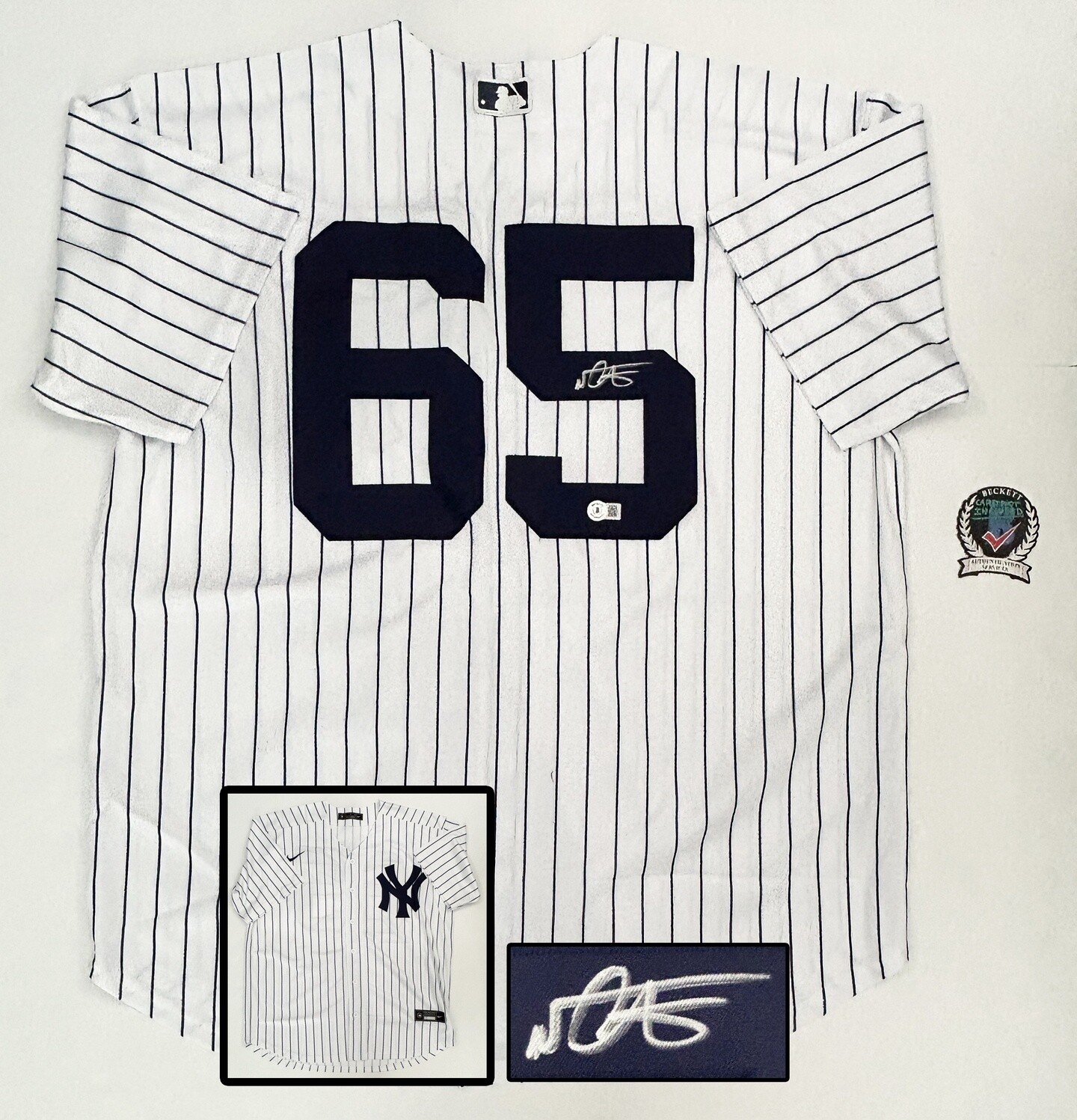Nestor Cortes Signed Jersey New York Yankees Beckett BAS COA
