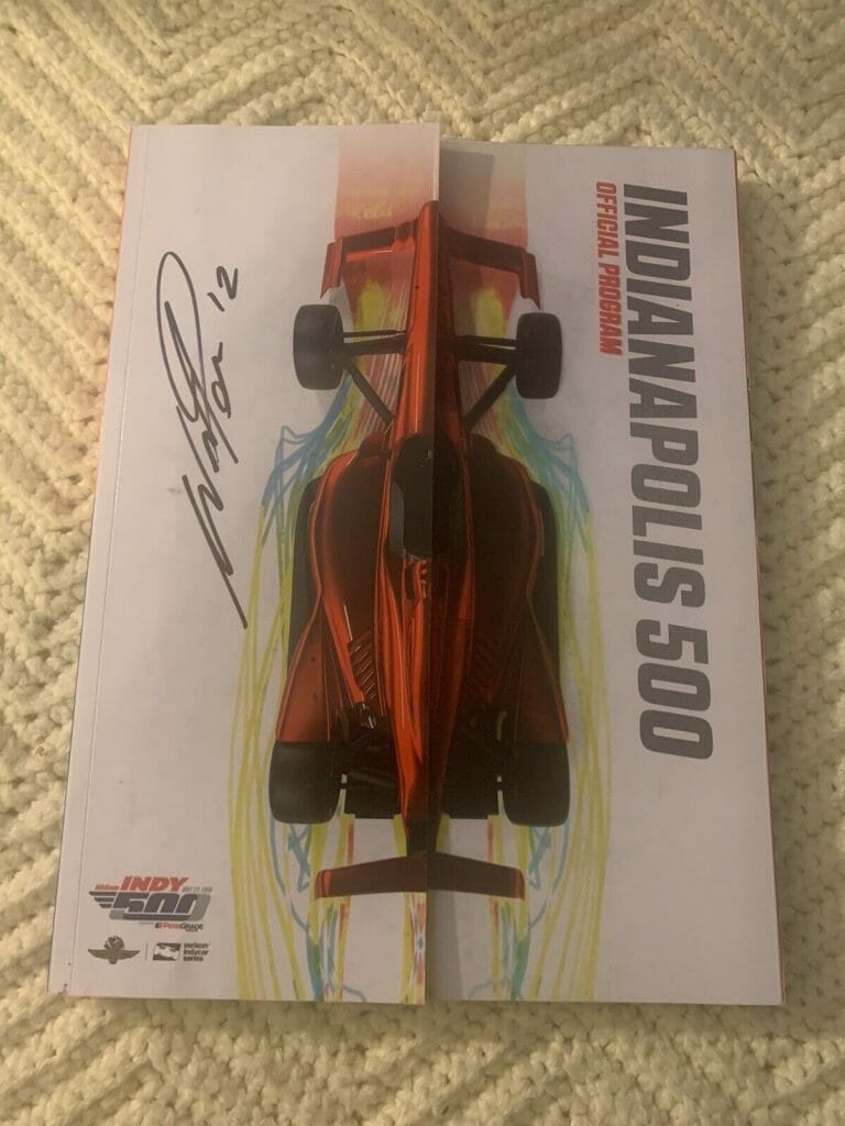 2018 INDIANAPOLIS 500 PROGRAM SIGNED BY WINNER WILL POWER AUTOGRAPHED INDY CAR
 COLLECTIBLE MEMORABILIA