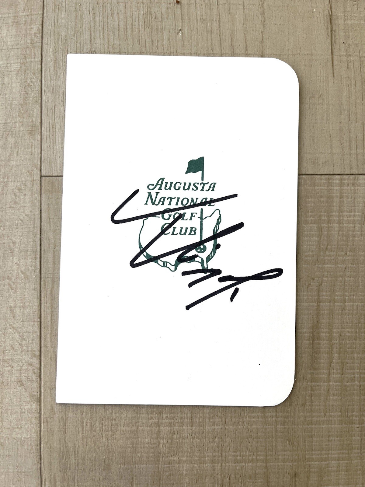 Tom Kim Hand Signed Masters Scorecard PGA Golf BECKETT BAS Cert #2
