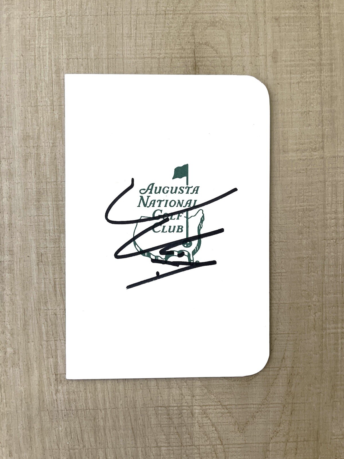 Tom Kim Hand Signed Masters Scorecard PGA Golf BECKETT BAS Cert #3
