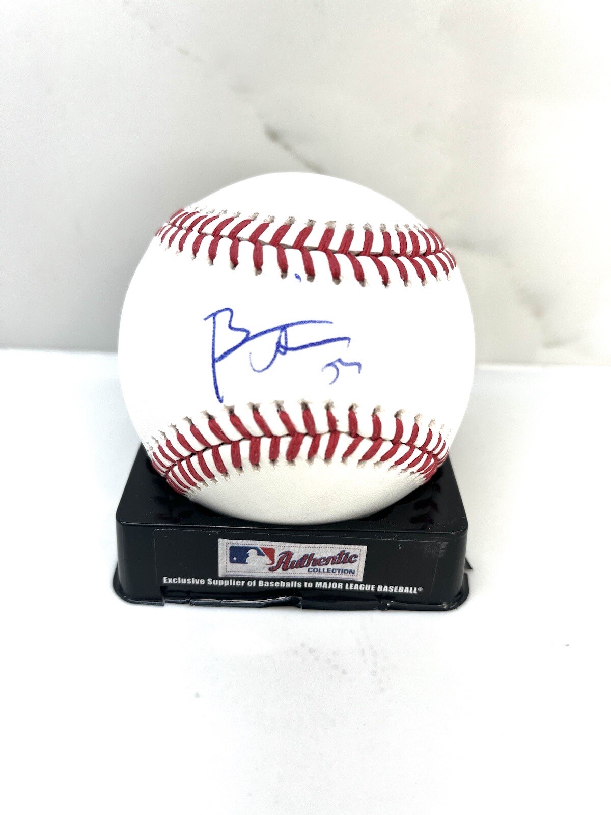 Brian Urlacher Hand Signed Autograph OMLB Baseball Chicago Bears Becket Cert #2
