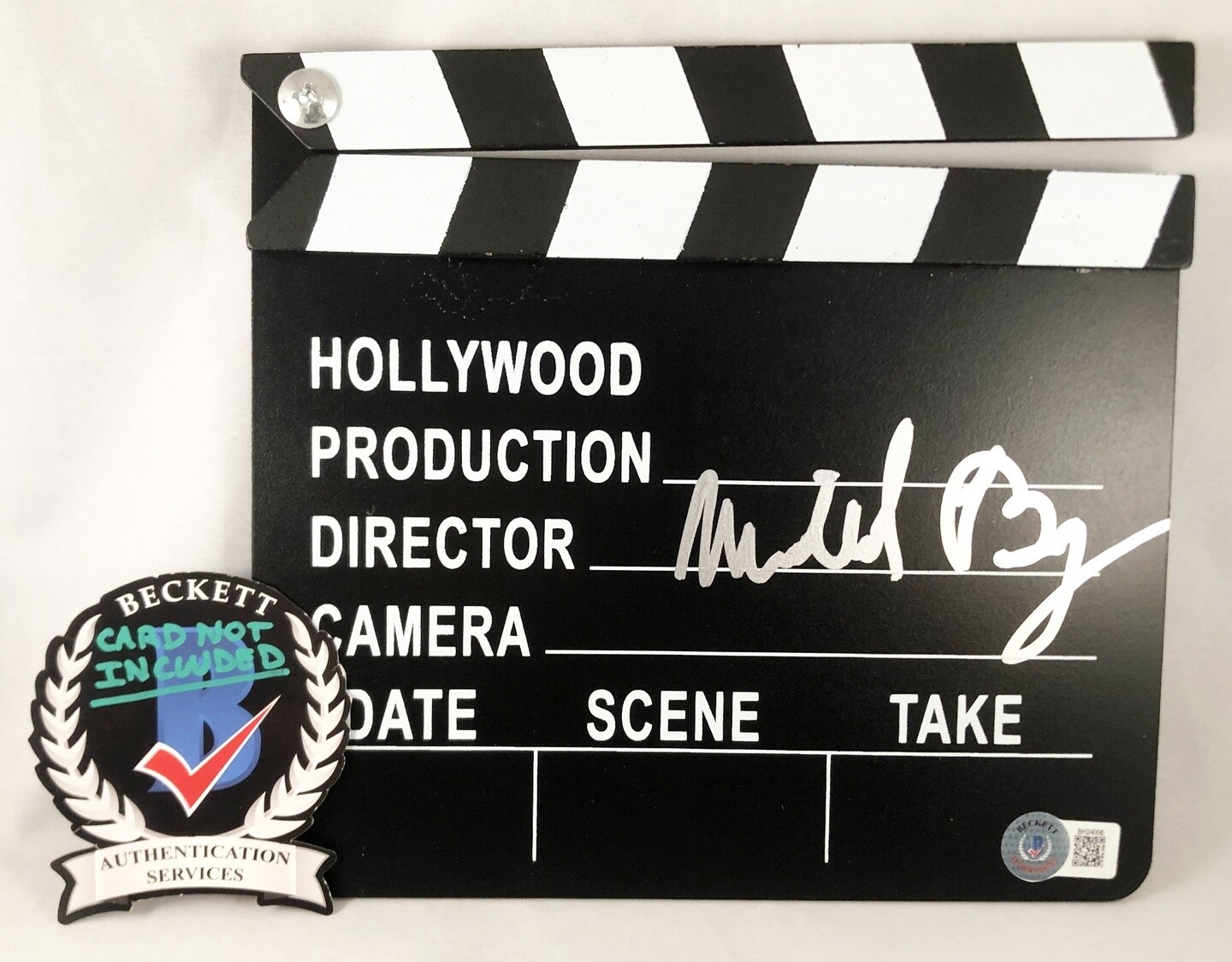 Michael Bay Signed Directors Clapboard Transformers Ambulance Beckett BAS COA
