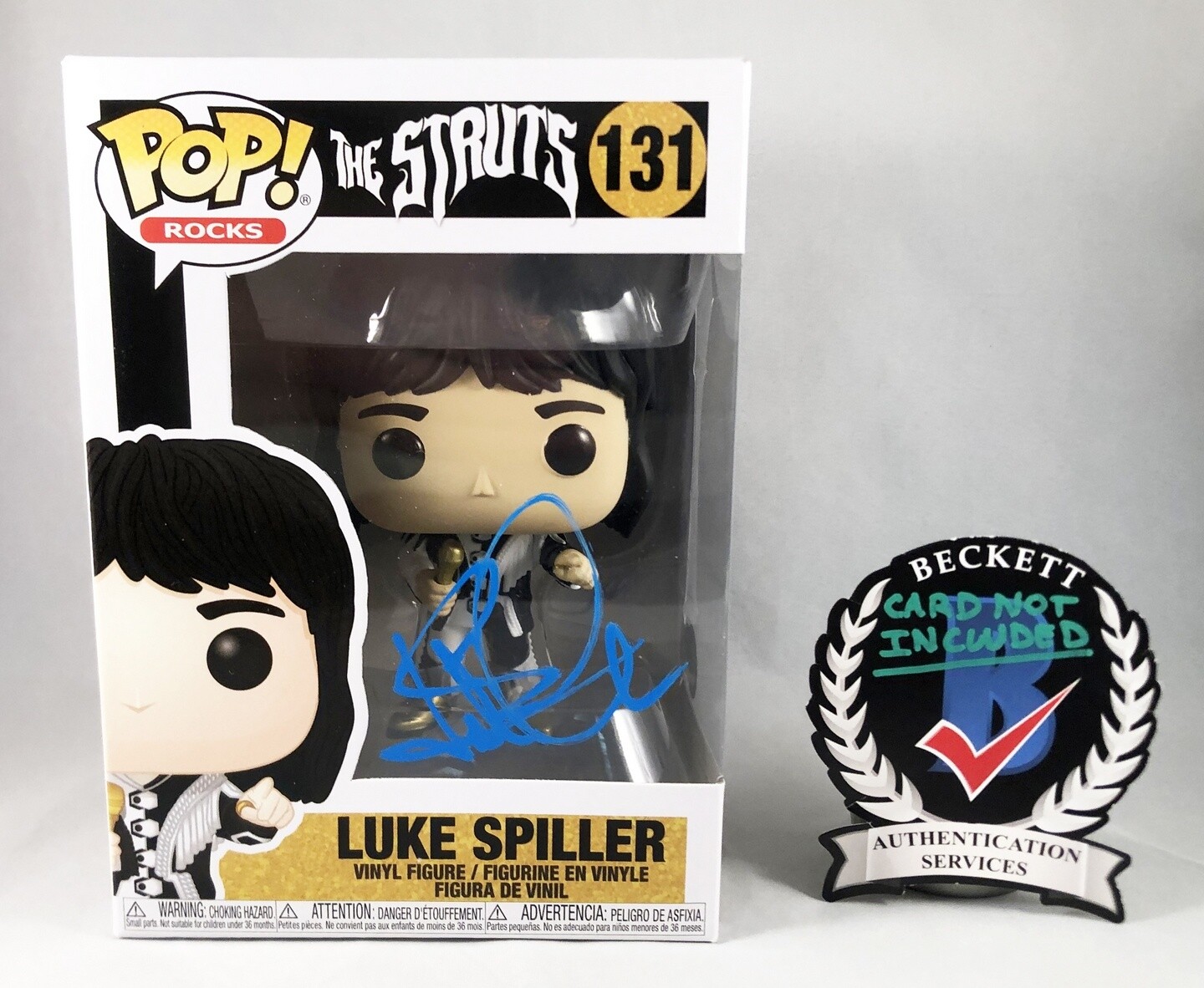 Luke Spiller Signed Funko Pop The Struts Beckett BAS COA
