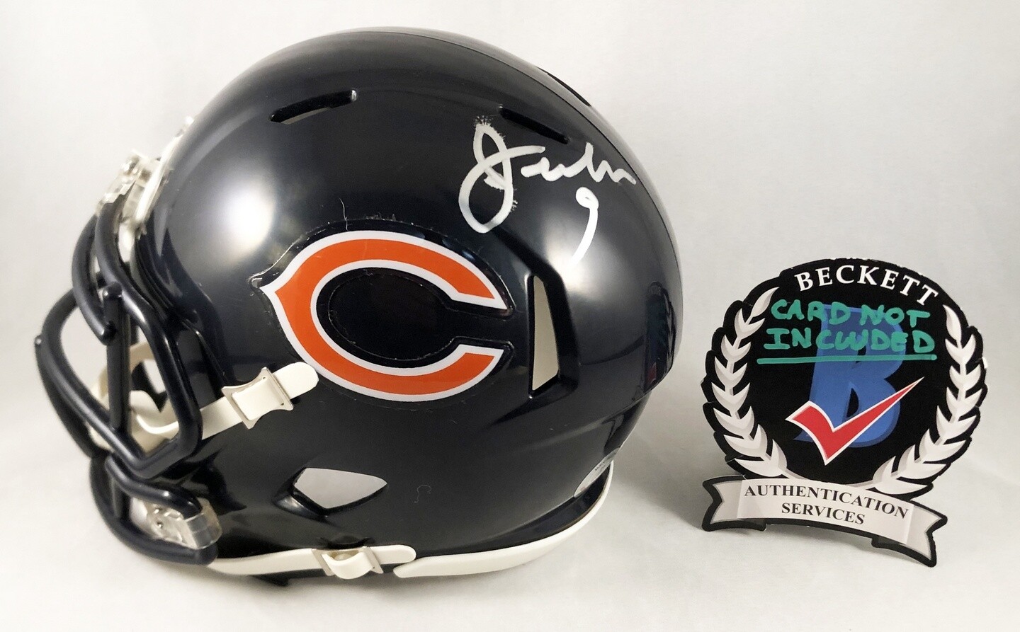 Jim McMahon Signed Mini Helmet Chicago Bears Beckett BAS COA
