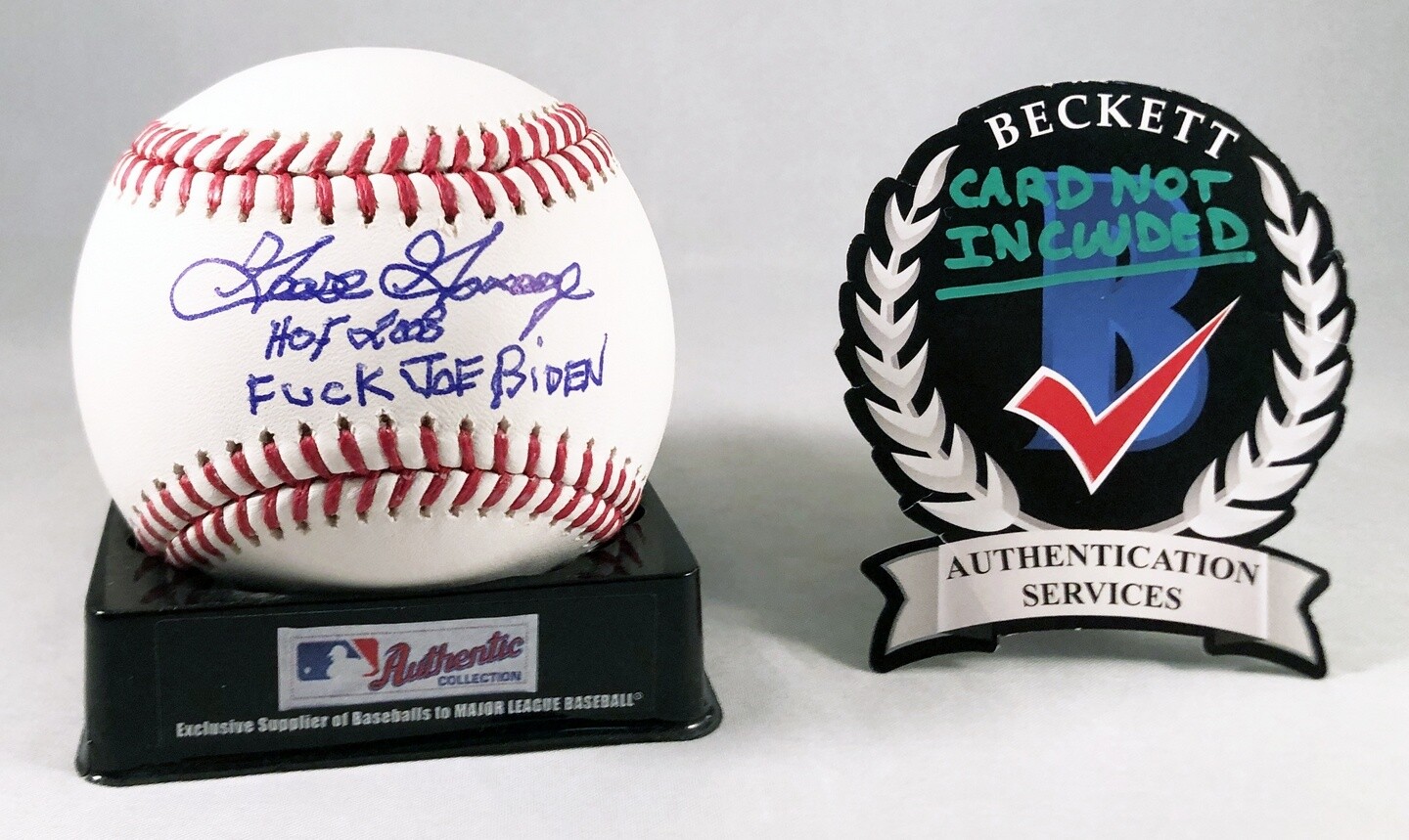 Goose Gossage Signed Authentic MLB Baseball New York Yankees Beckett BAS 1 COA
