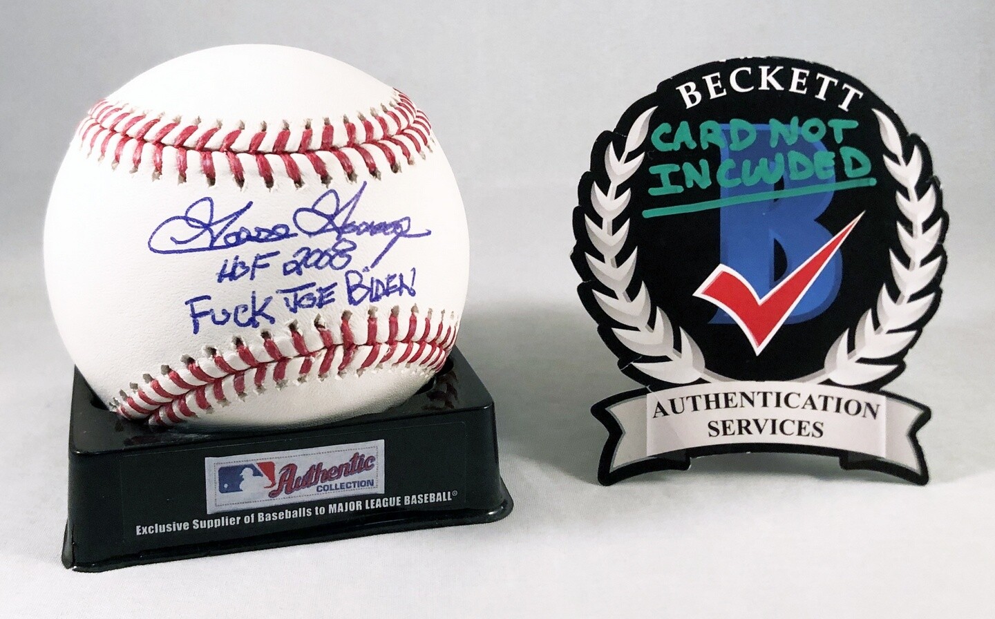 Goose Gossage Signed Authentic MLB Baseball New York Yankees Beckett BAS COA
