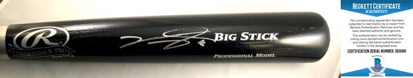 Washington Nationals Victor Robles Signed Baseball Bat Beckett BAS COA
